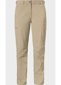 Sch&ouml;ffel Outdoorhose SCH&Ouml;FFEL "Pants Engadin1", Damen, Gr. 34, Normalgr&ouml;&szlig;en, 4705, beige, Oberstoff: 89% Nylon, 11% Elasthan, Hosen Outdoorhose