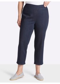 sheego Gro&szlig;e Gr&ouml;&szlig;en 7/8-Jeans mit Komfortbund, dark blue, Gr&ouml;&szlig;e 56 - Damen