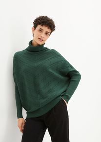 bonprix Rollkragenpullover, gr&uuml;n, Gr.44/46 (L), schicker Rollkragenpullover