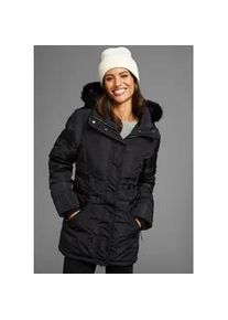 Winterjacke Laura Scott, Damen, Gr. 34, schwarz, Web, Obermaterial: 100% Polyester. Besatz: 80% Polyacryl, 20% Polyester. Futter: 100% Polyester. Futter R&uuml;ckenteil: 100% Polyester. Kapuzenfutter: 100% Polyester. Wattierung: 100% Polyester, unifarben, figurumspielend, ohne Ausschnitt, Rippstrickb&uuml;ndchen, Jacken Winterjacke, mit abnehmbarer Kapuze und Fellimitat