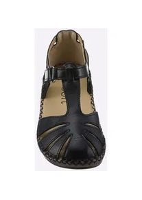 Sandalette Casual Looks, Damen, Gr. 36, schwarz, Glattleder, Schuhe Sandalette