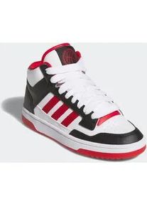 Sneaker Adidas SPORTSWEAR "RAPID COURT MID", M&auml;dchen, Gr. 40, wei&szlig; (core schwarz, team power rot 2, ftwr wei&szlig;), Leder, Synthetik, Schuhe Sneaker, Sneaker, Schn&uuml;rboots, Winterschuhe, f&uuml;r Kinder & Jugendliche