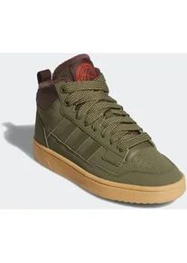 Winterboots Adidas SPORTSWEAR "RAPID COURT MID WINTERIZED", M&auml;dchen, Gr. 39, gr&uuml;n (olive strata, shadow braun, gum 3), Synthetik, Schuhe Winterboots, Sneaker, Schn&uuml;rboots, Winterschuhe, f&uuml;r Kinder & Jugendliche