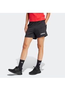 Shorts adidas Sportswear "ESSENTIALS LINEAR FRENCH TERRY", Damen, Gr. L, N-Gr, schwarz-wei&szlig; (schwarz, wei&szlig;, normal, gr.), Obermaterial: 55% Baumwolle, 36% Polyester, 9% Viskose, Hosen Shorts, Mitelhoher Bund mit Kordelzug, aus weichem French Terry
