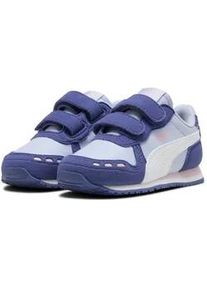 Sneaker Puma "CABANA RACER SL 20 V INF", Kinder, Gr. 26, cool weather, Puma wei&szlig;, blau crystal, rose mauve, Synthetik, Schuhe Sneaker, mit sportlichem Retro-Stil, mit Gummilaufsohle, mit Klettverschluss