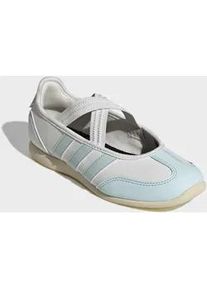 Sneaker Ballerinas Adidas SPORTSWEAR "BARREDA MARY JANE KIDS", Kinder, Gr. 38,5, core wei&szlig;, halo mint, warm vanilla, Leder, Synthetik, Schuhe, f&uuml;r Kinder & Jugendliche