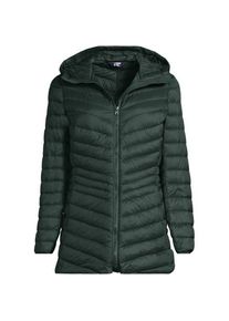 LANDS' END Daunenjacke WANDERWEIGHT Verstaubar Ultraleicht mit Kapuze, Damen,  Gr&uuml;n, Nylon/Daunen, by Lands' End