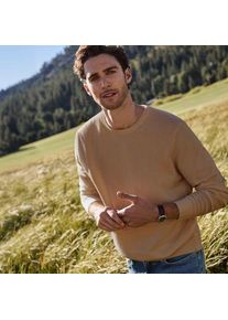 LANDS' END Kaschmirpullover mit rundem Ausschnitt, Herren,  Braun, Kaschmir, by Lands' End