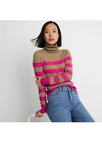 LANDS' END Rollkragen-Pullover aus Kaschmir, Damen,  Pink, Kaschmir, by Lands' End