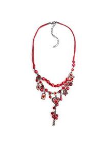 Allg&auml;u Rebell Kette mit Anh&auml;nger ALLG&Auml;U REBELL "Cate", Damen, Gr. onesize, Metall, rot, Basic, Halsketten, mit kleinen Glassteinen