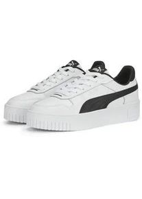 Sneaker Puma "CARINA STREET", Damen, Gr. 37,5, schwarz-wei&szlig; (Puma wei&szlig;, Puma schwarz, Puma silber), Synthetik, unifarben, Schuhe Sneaker, mit leicht erh&ouml;htem Plateau, Innenmaterial aus Textil
