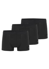 Boxer Fila "MAN BOXER SHORTS", Herren, Gr. L, schwarz, Obermaterial: 95% Baumwolle, 5% Elasthan, unifarben, k&ouml;rpernah, Unterhosen Boxer, mit verst&auml;rktem Mittelteil