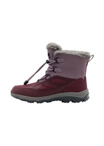 Winterstiefel Jack Wolfskin "VOJO SHELL XT TEXAPORE MID K", Jungen, Gr. UK 9 - EU 27, Normalschaft, lila (wild, blossom), Hauptmaterial: Leather . .Second Material: Synthetic. Futter: Texapore Ecosphere Pro .Sole: Rubber / EVA. 100% Rubber/ EVA, Schuhe Winterstiefel
