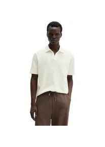 Marc O'Polo Poloshirt MARC O'POLO "aus Baumwoll-Leinen-Mix", Damen, Gr. M, silky wei&szlig;, Obermaterial: 80% Baumwolle, 20% Leinen, unifarben, regular fit, Shirts