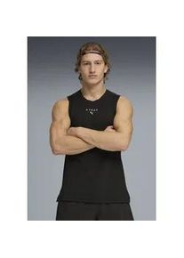 Tanktop Puma "M X HYROX DRYELITE TRAINING TANK", Herren, Gr. S, Puma schwarz, Jersey, Obermaterial: 92% Polyester, 8% Elasthan, regular fit normal, Rundhals, Tops Tanktop, &auml;rmelloses Design, sportlicher Stil, Rundhalsausschnitt