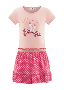 Sommerkleid happy girls "M&auml;dchenkleid", M&auml;dchen, Gr. 128, EURO-Gr&ouml;&szlig;en, powder pink, Stoff, 100% Baumwolle, normal, Kleider Sommerkleid