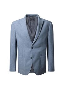 Sakko Pierre Cardin, Herren, Gr. 56, skyway, Web, Obermaterial: 88% Polyester, 12% Elasthan, meliert, gerade h&uuml;ftbedeckend, tiefer V-Ausschnitt, Sakkos Sakko, mit Stretch