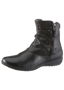 Stiefelette Josef Seibel "Naly 24", Damen, Gr. 38, schwarz, Leder, Schuhe Stiefelette, Rei&szlig;verschluss Stiefel, Winterstiefelette mit zwei Rei&szlig;verschl&uuml;ssen