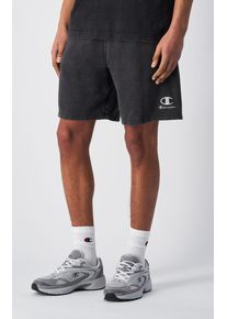 Sweatshorts Champion, Herren, Gr. S (46), N-Gr, schwarz (nbk), Obermaterial: 70% Baumwolle, 30% Polyester, Hosen Sweatshorts, f&uuml;r Freizeit, aus Baumwolle und Polyester, leichtes Material