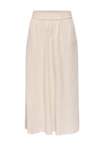 Maxirock Only "ONLTIZANA LONG SKIRT WVN NOOS", Damen, Gr. XL, silber lining, Web, Obermaterial: 100% Baumwolle, unifarben, lang, R&ouml;cke Maxirock, Topseller