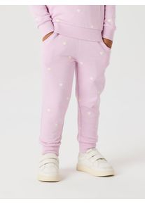 Sweatpants name it "NMFVALBA SWE PANT UNB NOOS", M&auml;dchen, Gr. 104, N-Gr, rosa (corsage), Sweatware, Obermaterial: 100% Baumwolle, bedruckt, normal kn&ouml;chellang, Hosen Sweatpants