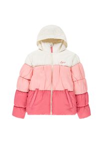 Winterjacke LEVI'S KIDS "LVG COLOR BLOCK PUFFER", M&auml;dchen, Gr. 8 (128), rapture rose, Web, Obermaterial: 100% Polyester, regular fit normal, elastischer Bund, Jacken Winterjacke, in Colorblocking-Optik, for Girls