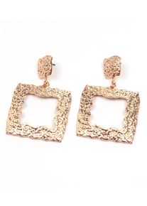 Paar Ohrstecker Firetti "Rechteck, geometrisch", gold (metallfarben, gelbgoldfarben), Ohrringe, Damen, Metall, Paar Ohrstecker