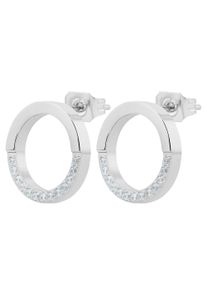 Adelia&acute;s Paar Ohrstecker ADELIA&acute;S "Damen Ohrringe &iquest; Ohrstecker aus Edelstahl mit Strass Steinchen", silber, Ohrringe, Damen, Edelstahl, Paar Ohrstecker