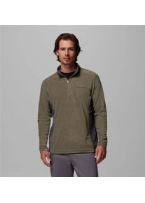 Fleecepullover Columbia "KLAMATH RANGE II HALF ZIP", Herren, Gr. S, gr&uuml;n (stone gr&uuml;n, shark), Fleece, Obermaterial: 100% Polyester, abgesteppt, Sweatshirts Fleecepullover, f&uuml;r Outdoor-Abenteuer und Wandern, atmungsaktiv, schnell trocknend