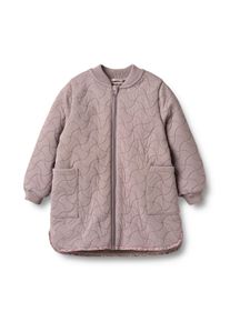 Outdoorjacke Wheat "Thermo Jacket Helga", M&auml;dchen, Gr. 128, lila (dusty lila), Web, Obermaterial: 100% Polyester, unifarben, normal normal, Rundhals, Rippb&uuml;ndchen, Jacken Outdoorjacke, wasserdicht und mit Reflektoren