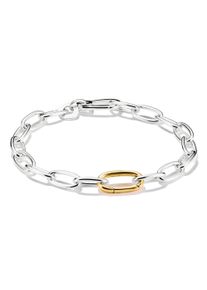 Charm-Armband Thomas Sabo "Charm Club Connect: mit einem Connect Link" Gr. 17, gold (silberfarben, gelbgoldfarben), Armb&auml;nder, Damen, 17, Silber 925 (recycelt), Charm-Armband