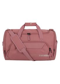 Reisetasche Travelite "KICK OFF, verschiedene Gr&ouml;&szlig;en und Farben", Damen, Gr. B/H/T: 50cm x 29cm x 30cm, rosa (rose), Polyester, unifarben, Taschen Reisetasche, Reisegep&auml;ck Sporttasche Freizeittasche mit Aufsteckfunktion