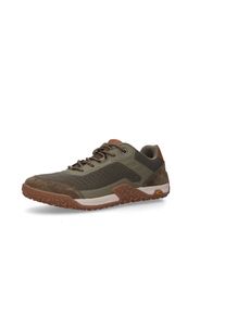 Sneaker Camel Active, Herren, Gr. 43, khaki, Leder, Textil, Schuhe Sneaker, Freizeitschuh, Halbschuh, Schn&uuml;rschuh im Materialmix