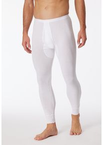 Slip Schiesser "Original Classics", Herren, Gr. 8, wei&szlig; (100, wei&szlig;), Feinripp, Obermaterial: 100% Baumwolle, k&ouml;rpernah, Unterhosen Slip, langes Bein, mit Eingriff, ohne st&ouml;rende Seitenn&auml;hte