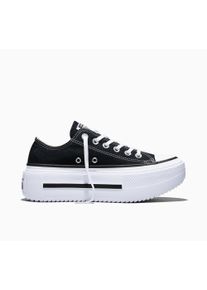 Sneaker Converse "CHUCK TAYLOR ALL STAR LIFT DOUBLE", Damen, Gr. 42,5, schwarz, wei&szlig;, schwarz, Textil, Schuhe Sneaker