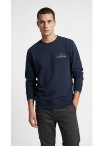 Sweatshirt Quiksilver "BASIC GRAPHIC CREW", Herren, Gr. XL (54), schwarz navy, Obermaterial: 60% Baumwolle, 40% Polyester, Sweatshirts Sweatshirt, sportlicher Stil, vielseitig einsetzbar