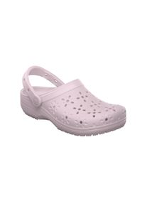 Clog Crocs "Classic Floral Cut Out Clog", Damen, Gr. 36, rosa (rosa, pink milk), Croslite&trade;, gebl&uuml;mt, Schuhe Clog, Sandale, Sommerschuh, Loafer mit L&uuml;ftungs&ouml;ffnungen in Bl&uuml;tenstruktur