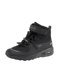 Sneaker Kangaroos "KX-Hydro", M&auml;dchen, Gr. 40, schwarz (schwarz, grau), Synthetik, Textil, Schuhe Sneaker, Sneakerboot, Winterschuh, wasserdicht, Schnellschn&uuml;rung