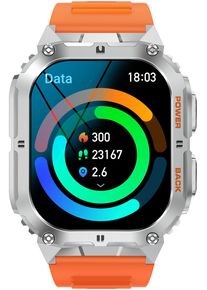 Smartwatch SMARTY 2.0 "Smarty 2.0", orange (orange, orange), Smartwatches, Herren, 1,96 &Prime;, Smartwatch