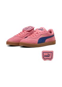 Sneaker Puma "CLUB AZURA SD", Damen, Gr. 41, wild pink, blau jewel, Leder, unifarben, Schuhe Sneaker, aus Leder, mit Textil-Innenmaterial, mit Schn&uuml;rung