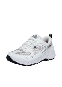 Plateausneaker Rieker, Damen, Gr. 38, wei&szlig;, hellgrau, Lederimitat, Textil, Schuhe Plateausneaker, Schn&uuml;rschuh, Freizeitsneaker, Halbschuh mit MemoSoft-Innensohle