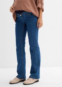 bonprix Umstandsjeans mit Bio-Baumwolle leicht ausgestelltes Bein, blau, Gr.34, Bequeme Schwangerschaftsjeans mit leicht ausgestelltem Bein, 82% Baumwolle (organic)