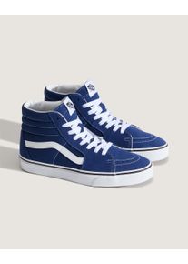 Sneaker Vans "SK8-Hi", Damen, Gr. 45, deep indigo, Leder, Schuhe Sneaker, mit klassischer Logo-Flag