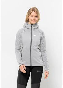 Fleecejacke Jack Wolfskin "ALPGRAT PRO INS FZ W", Damen, Gr. S (36), grau (cool, grau), 1. OBERSTOFF: 100% POLYESTER. 2. OBERSTOFF: 100% POLYAMID. Futter: 100% POLYESTER F&Uuml;LLUNG: 100% POLYESTER, Jacken Fleecejacke