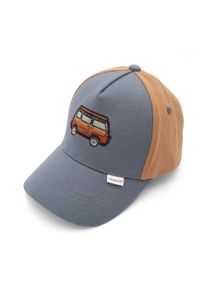 Baseball Cap MaxiMo, Jungen, Gr. 49/51, blau, braun, Canvas, Baumwolle, Caps Baseball Cap, Basecap, Camping-Bus, Klettverschluss, Jungen