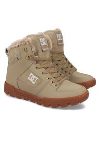 Schn&uuml;rboots DC Shoes "Manteca 4", Damen, Gr. 6,5(37,5), tan, gum, Obermaterial:96.97% Leder, 2.16% Synthetikmaterial, 0.87% Textil;, Schuhe Schn&uuml;rboots