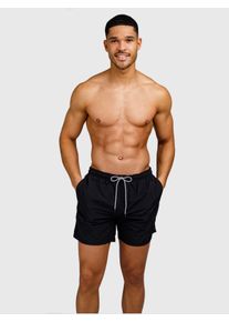 Badeshorts Brunotti "HESTER MEN SWIM SHORTS", Herren, Gr. 3XL, N-Gr, schwarz, Obermaterial: 100% Polyester. Futter: 100% Polyester, Badehosen Badeshorts, mit Taschen, sportliche Schnittform, schnelltrocknendes Material
