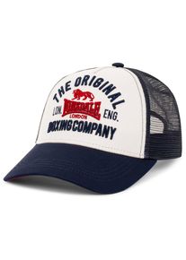 Trucker Cap Lonsdale, Damen, beige (ecru, schwarz re), Obermaterial: 100% Baumwolle. R&uuml;ckseite: 100% Polyester, Caps Trucker Cap