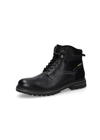 Schn&uuml;rboots Camel Active, Herren, Gr. 43, schwarz, Leder, Basic, Schuhe Schn&uuml;rboots, Winterboots, Stiefel mit Rei&szlig;verschluss