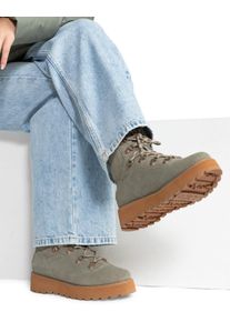 Stiefel Roxy "Bradie", Damen, Gr. 6(36), gr&uuml;n (olive), Obermaterial:Obermaterial: 98% Leder / 2% Metall, Futter: 100% Microfaser, Laufsohle: 100% Gummi;, Schuhe Stiefel